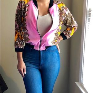 Pink & Gold BOHO Chic Jacket Top